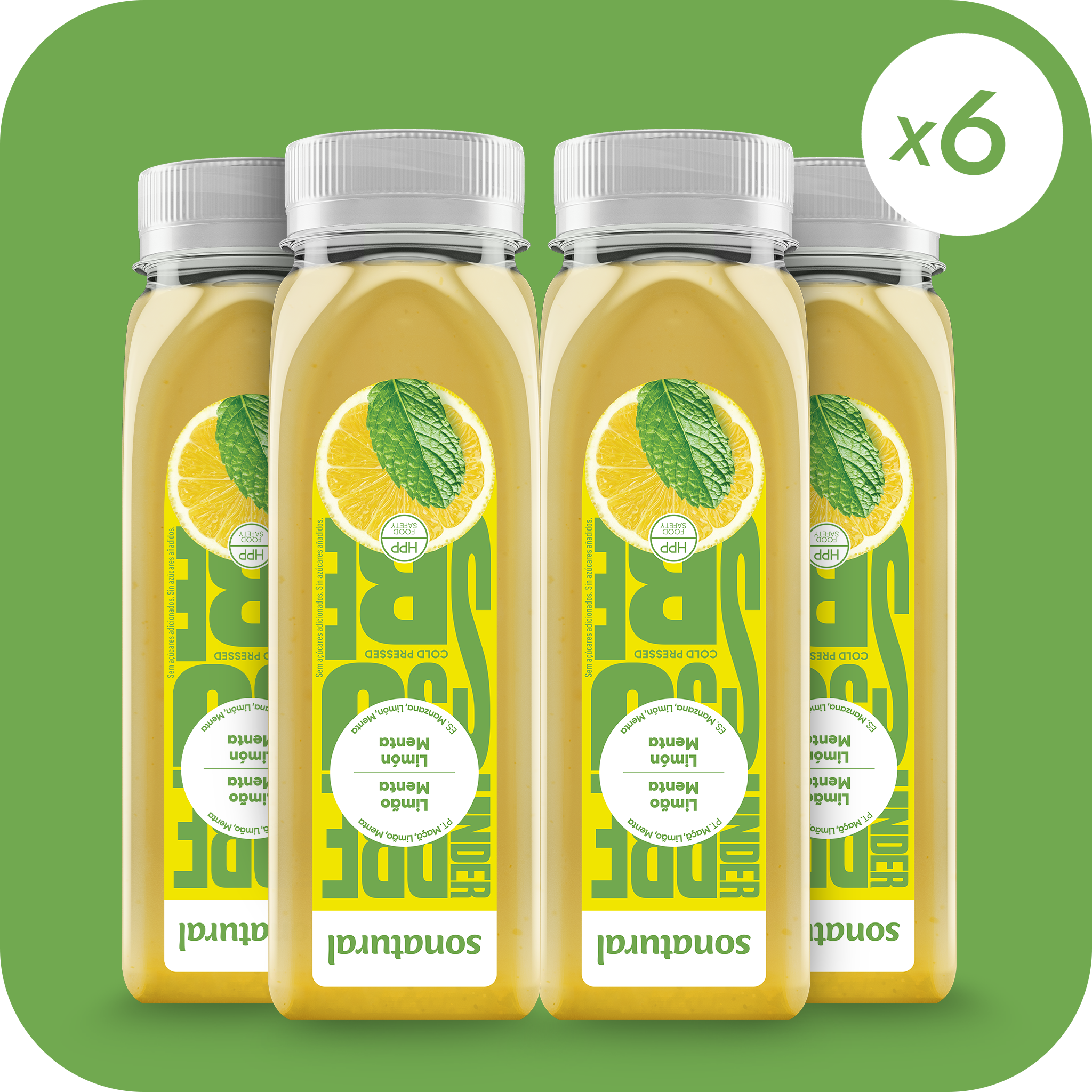 Sonatural Mint Lemon Juice 250ml x3